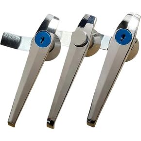 Outdoor Electrical Control Cabinet Door Handle Lock Mechanical Equipment Handle Lock 1Pcs(Spring Button) in Saudi Arabia