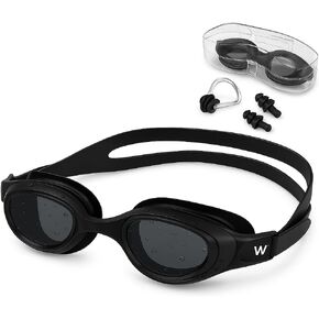 SwimmaxT Swim Goggles for Adults – Anti-Fog No-Leak UV Protection Swimming Goggles with Nose Clip & Ear Plugs for Men & Women in Saudi Arabia