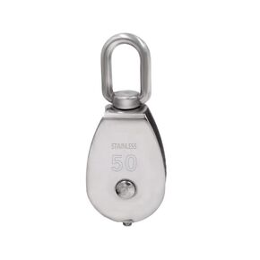 Stainless Steel M20 Pulley Steel Wire Pulley Single Wheel Swivel Lifting Rope Pulley Block 1Pcs in Saudi Arabia