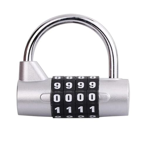 Heavy Duty 4 Dial Digit Combination Lock Dormitory Cabinet Lock Locker Padlock Travel Luggage Lock 1Pcs(Red) in Saudi Arabia