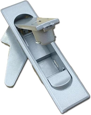 Zinc Alloy Plane Locks Push Button Glass Showcases with Lock Industrial Latch for Electronic Cabinet 1 Pcs(Black-Key-Zinc) in Saudi Arabia