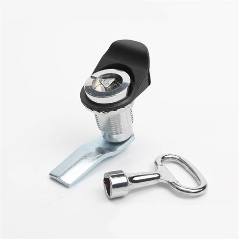 Zinc Alloy Ordinary MS816 Triangle Key Mini Cam Lock Triangle Electric Cabinet Dustbin Lock Pull Tongue Mailbox Metal Gym Lockes 1Pcs(2set-80mm-key) in Saudi Arabia