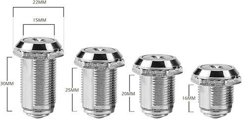 نفس المفتاح 16/20/25/30mm للأثاث الأثاث خزانة باب أجهزة الأثاث لالمكتب مكتب LOOP LOCKS 1PCS (30 مم مفتوح) in Saudi Arabia