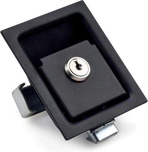 XK102-2 Carbon Steel Plane Lock Case Cabinet Door Lock Industrial Electrical Cabinet Panel Lock 1Pcs(XK102-2BS-with Key) in Saudi Arabia