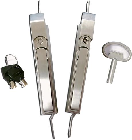 Connecting Rod Lock Stainless Steel Distribution Box Lock Control Cabinet Switch Electrical Cabinet Tool Box Lock Door Lock 1Pcs(MS830-1- Stainless) in Saudi Arabia