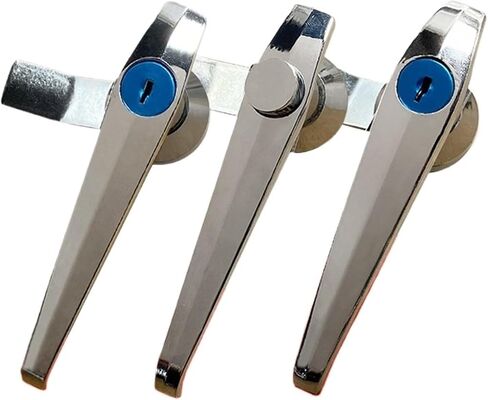 Outdoor Electrical Control Cabinet Door Handle Lock Mechanical Equipment Handle Lock 1Pcs(Spring Button) in Saudi Arabia