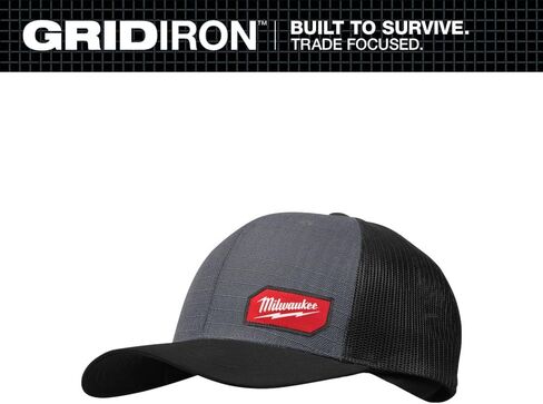 Milwaukee Electric - Gridiron. Snapback Trucker HAT - Gray in Saudi Arabia