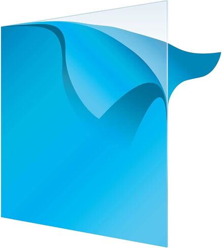 Superior Graphic Supplies Petg Plexiglass ورقة - 48 "× 96" لوحة بلاستيكية شفافة ، سميكة 20 مل - مرنة ، متينة ومسحة للحرف اليدوية ، لافتات ، شاشات ، قطع بالليزر وحماية الفن in Kuwait