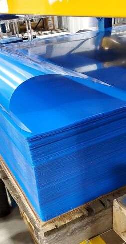 Superior Graphic Supplies Petg Plexiglass ورقة - 48 "× 96" لوحة بلاستيكية شفافة ، سميكة 20 مل - مرنة ، متينة ومسحة للحرف اليدوية ، لافتات ، شاشات ، قطع بالليزر وحماية الفن in Kuwait