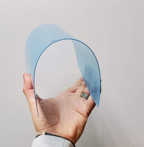 Superior Graphic Supplies Petg Plexiglass ورقة - 48 "× 96" لوحة بلاستيكية شفافة ، سميكة 20 مل - مرنة ، متينة ومسحة للحرف اليدوية ، لافتات ، شاشات ، قطع بالليزر وحماية الفن in Kuwait