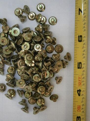 حزمة جديدة من مسامير الماكينة M4 x 5 Torx Flat Head Undercut الصلب الزنك الأصفر الكثير من 75#3047 متعددة الأغراض مجموعة متنوعة شاملة للأجهزة Wnynenh05038 in Saudi Arabia