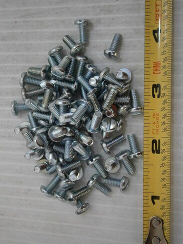 حزمة جديدة من المسمار المسمار 8-32 × 3/8 عموم من الصلب الفولاذ المطلي بالزنك المطحون 100#1880 متعددة الأغراض مجموعة متنوعة شاملة للأجهزة. in Saudi Arabia