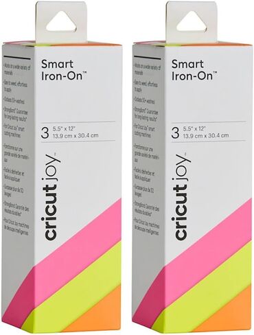 كريكت جوي سمارت ايرون اون | اليجانس | 12 انش (12 قدم) | 3 × ورق فينيل ناقل للحرارة (HTV) | للاستخدام مع كريكت Joy in Kuwait