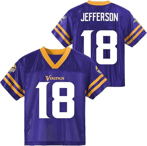 Justin Jefferson Minnesota Vikings Purple #18 NFL Infant Toddler Name and Number Team Color Home Player Football Jersey in Saudi Arabia