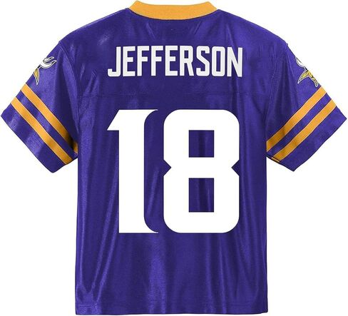 Justin Jefferson Minnesota Vikings Purple #18 NFL Infant Toddler Name and Number Team Color Home Player Football Jersey in Saudi Arabia