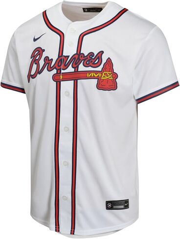 Outerstuff Ozzie Albies Atlanta Braves MLB Kids Youth 8-20 White Home Player Jersey in Saudi Arabia