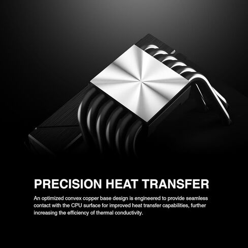 Gamdias Boreas M2-61L CPU Air Cooler ، 4.3 '' 'IPS LCD Display Cover ، 6 heatpipes copper ، heathink الألمنيوم ، مروحة منخفضة 120 مم ، دعم GIF w/software ، AMD AM5/AM4 ； Intel LGA 1851/1700 ، Black in Kuwait