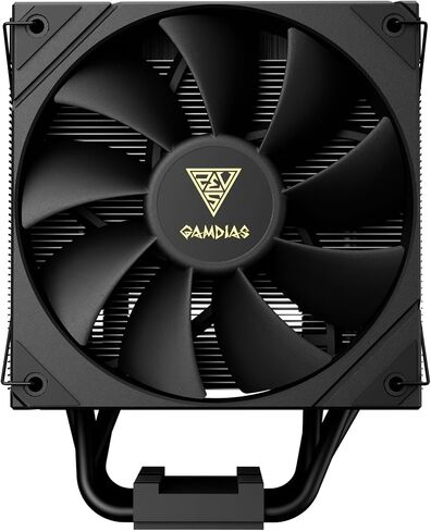 Gamdias Boreas M2-61L CPU Air Cooler ، 4.3 '' 'IPS LCD Display Cover ، 6 heatpipes copper ، heathink الألمنيوم ، مروحة منخفضة 120 مم ، دعم GIF w/software ، AMD AM5/AM4 ； Intel LGA 1851/1700 ، Black in Kuwait