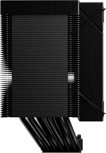 Gamdias Boreas M2-61L CPU Air Cooler ، 4.3 '' 'IPS LCD Display Cover ، 6 heatpipes copper ، heathink الألمنيوم ، مروحة منخفضة 120 مم ، دعم GIF w/software ، AMD AM5/AM4 ； Intel LGA 1851/1700 ، Black in Kuwait
