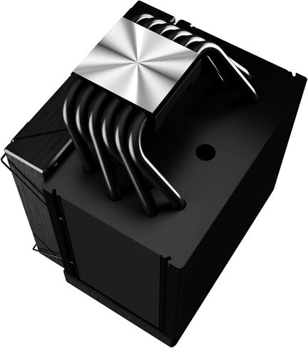 Gamdias Boreas M2-61L CPU Air Cooler ، 4.3 '' 'IPS LCD Display Cover ، 6 heatpipes copper ، heathink الألمنيوم ، مروحة منخفضة 120 مم ، دعم GIF w/software ، AMD AM5/AM4 ； Intel LGA 1851/1700 ، Black in Kuwait