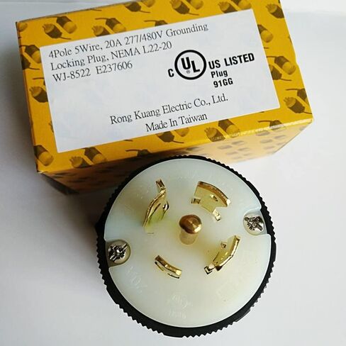 WJ-852222-20 4P5W20A277/480V قابس مولد صناعي in Saudi Arabia