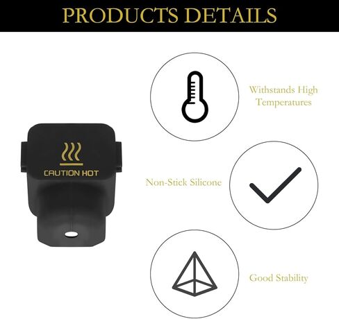 10pcs جورب السيليكون لـ Bambu Lab A1/A1 Mini ، Hotend Block Cover Cover Cover Flusts 3D Printer Boot Boot High Terfere Accessories Black Pressions Protuder Sleeve in Kuwait