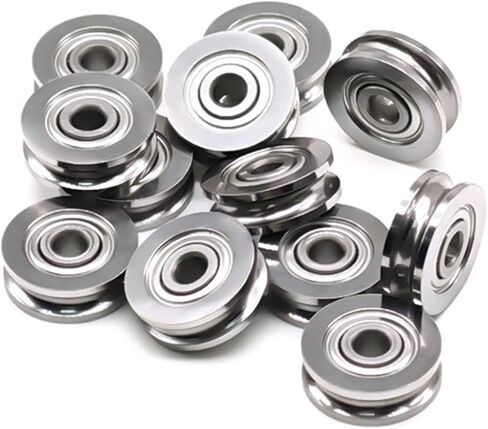 SU3-12ZZ Roller Bearing 3x12x4 mm Guide Pulley Bulley على شكل حرف U SU3-12 SU3-12Z 5PCS in Saudi Arabia