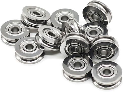 SU3-12ZZ Roller Bearing 3x12x4 mm Guide Pulley Bulley على شكل حرف U SU3-12 SU3-12Z 5PCS in Saudi Arabia