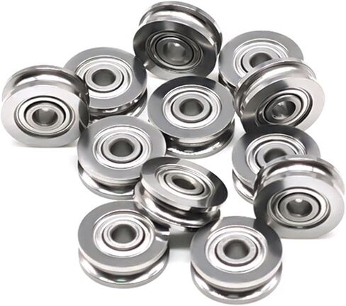 SU3-12ZZ Roller Bearing 3x12x4 mm Guide Pulley Bulley على شكل حرف U SU3-12 SU3-12Z 5PCS in Saudi Arabia