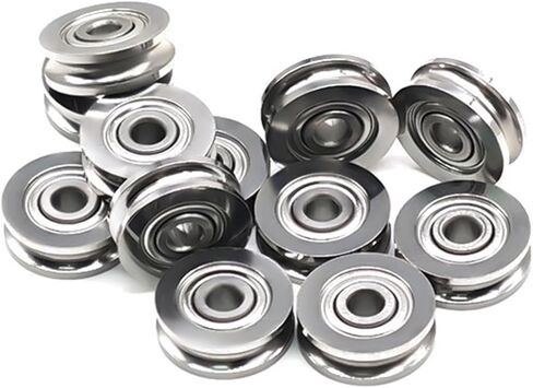 SU3-12ZZ Roller Bearing 3x12x4 mm Guide Pulley Bulley على شكل حرف U SU3-12 SU3-12Z 5PCS in Saudi Arabia