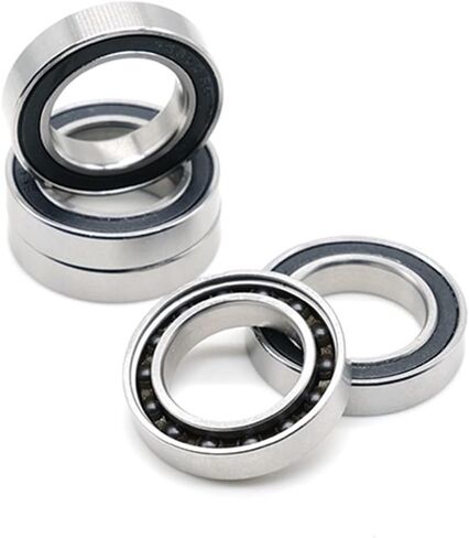 المحامل S6802-2RS CB 440C 6802RS حلقات الفولاذ المقاوم للصدأ مع كرات سيراميك SI3N4 تحمل 15x24x5 مم S6802RS 1PCS in Saudi Arabia