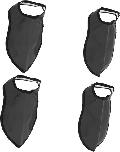 GLEAVI 4PCS حلاقة حذاء مصفف الشعر القابل لإعادة الاستخدام حماة القدمينات قابلة للغسل لأحذية الأحذية الرياضية لصالون قص شعر الصالون in Saudi Arabia