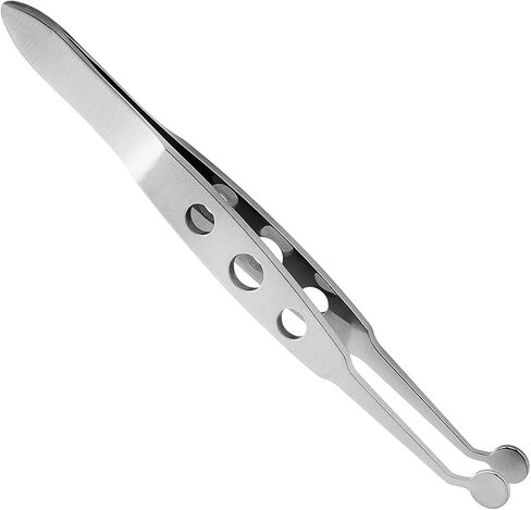 Meibomian Gland Expressor, Stainless Steel Eyelid Massage Tweezers, Professional Forceps Dryeye Extraction Tool for Men Women, Eye Care Tool For Dry Eyes(Round Tip,SIZE:5 * 5) in Kuwait