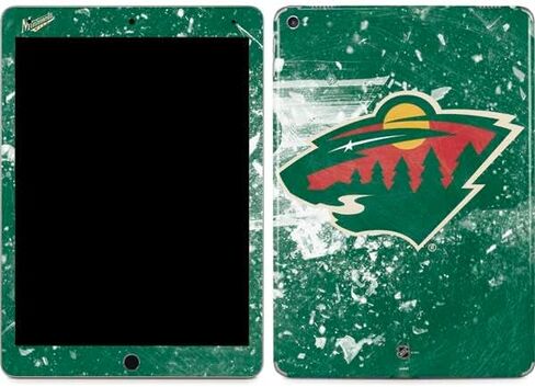 Skinit Skinit Tablet Skiner مع iPad Air 2 - تصميم NHL Minnesota Wild Frozen المرخص رسميًا in Saudi Arabia