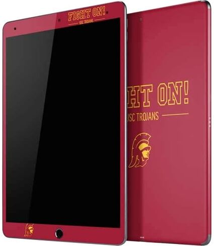 Skinit Skinit Tablet Skinner مع Ipad Air 13in M2 (2024) - معركة جامعة جنوب كاليفورنيا المرخصة رسميًا على التصميم in Saudi Arabia