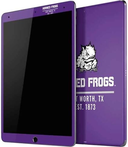 Skinit Skinit Tablet Skin Compatible مع Ipad Air 13in M2 (2024) - التصميم المرخص رسميًا لتكساس كريستيان هورنف فورت وورث تصميم in Saudi Arabia