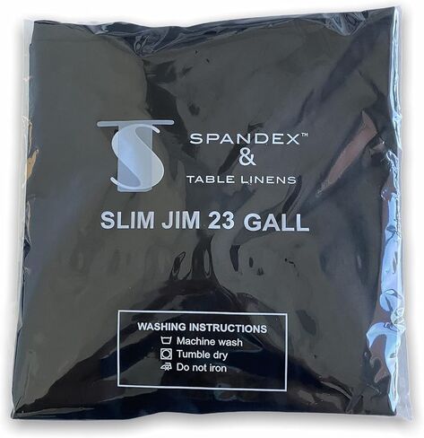 Spandex & Table Linen Slim Jim Stretch Spandex Trash Can Cover, 23 Gallons Black in Saudi Arabia