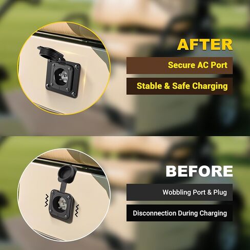 Bumbee Golf Cart Charging Port Adapter Compatible with Carts Charging Plug Part Type for Lithium Battery Conversion and On-Board Charging in Saudi Arabia