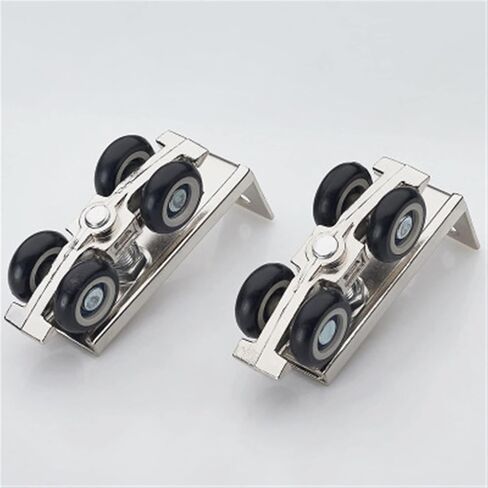 Stainless Steel Sliding Door Roller Bear 30KG Home Room Wardrobe Wood Door Hanging Wheels 1 Set in Saudi Arabia