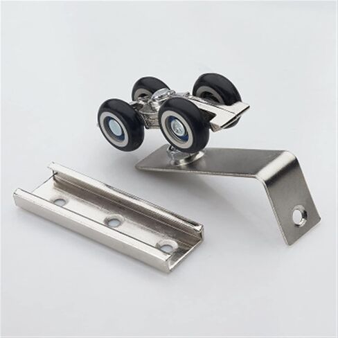 Stainless Steel Sliding Door Roller Bear 30KG Home Room Wardrobe Wood Door Hanging Wheels 1 Set in Saudi Arabia