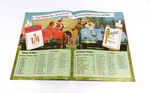 1956 Pittsburgh Steelers في برنامج Chicago Cardinals NFL لكرة القدم 11-25-56-برامج اتحاد كرة القدم الأميركي in Saudi Arabia
