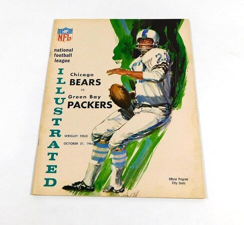 1965 Bay Packers في Chicago Bears NFL Football Program 10-31-65-برامج اتحاد كرة القدم الأميركي in Saudi Arabia