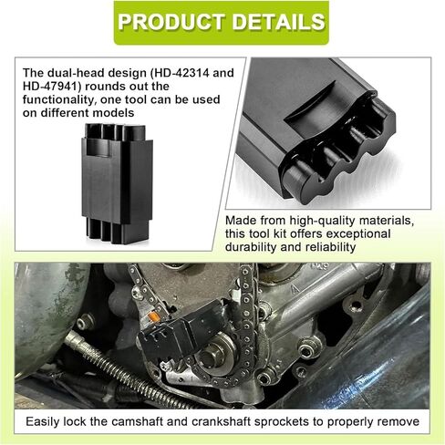 aqxreight Double Headed Cam Locking Tool 42314 Metal Convenient Use Replacement for Twin Cam 1999-2017 M8 8 Motors 2017-2024 in Saudi Arabia