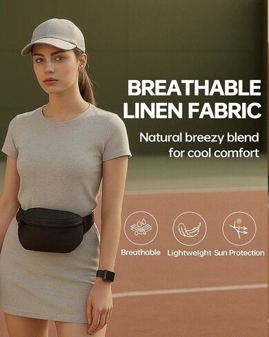 Zylioogo Excerize XXL Linen Baseball Cap ، قبعة أبي كبيرة كبيرة التنفس ، كاب غولف كراون ناعم للرؤوس الكبيرة 23 "-25.5" in Saudi Arabia