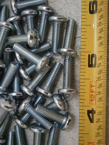 حزمة جديدة من مسامير الماكينة #10/32 × 5/8 "طالبة فيليبس برأس الرأس الصلب الزنك الكثير من 75 #4990 متعددة الأغراض مجموعة متنوعة شاملة للأجهزة. in Saudi Arabia