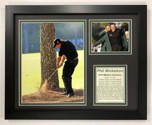 Legends Never Die PGA Phil Mickelson 2010 Masters Champion Phould Double Phots ، 12 "× 15" ، (12941U) in Saudi Arabia