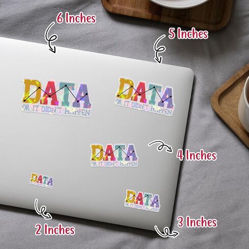 بيانات 3pcs أو لم تحدث ملصقًا ، فإن محلل البيانات المضحكة ، ABA BCBA ملصقات فني ، المعالج ، متخصص في التنوع العصبي ، شارات التنوع العصبي لزجاجة الكمبيوتر المحمول ، HARD HAT HAT 3 "x3" in Kuwait