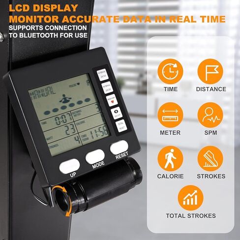آلة التزلج ، آلة مقاومة الرياح الأيروبيك الداخلية ، آلة التزلج مع شاشة LCD ، معدات تدريب قوة الصالة الرياضية المنزلية in Saudi Arabia