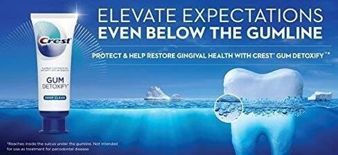 Crest Gum Detoxify معجون الأسنان ، نظيف عميق ، حجم سفر ، 0.85 أونصة (حزمة من 36) in Kuwait