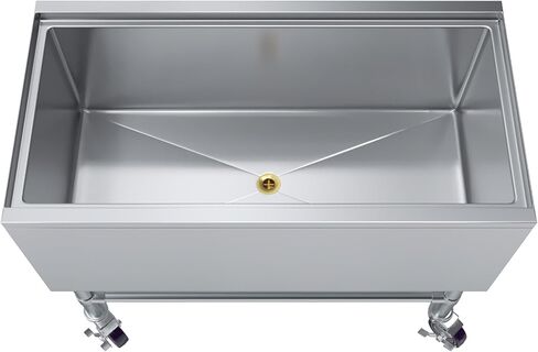 18-1/2 in. x 36 in. Mobile Ice Bin with Sliding Lid – Stainless Steel, Insulated, with Bottle Holders & Casters, NSF in Saudi Arabia
